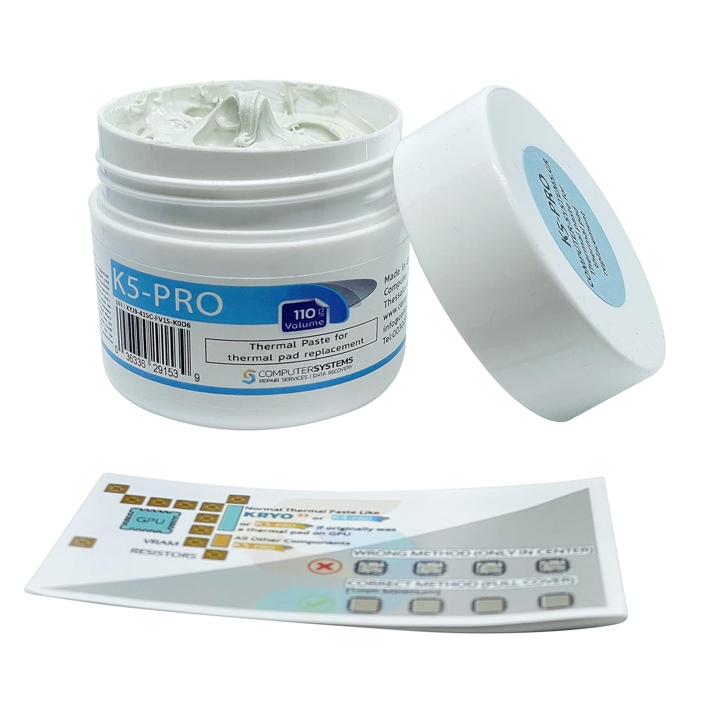 K5 PRO 110g Viscous Thermal Paste for Gaming Laptops and Consoles
