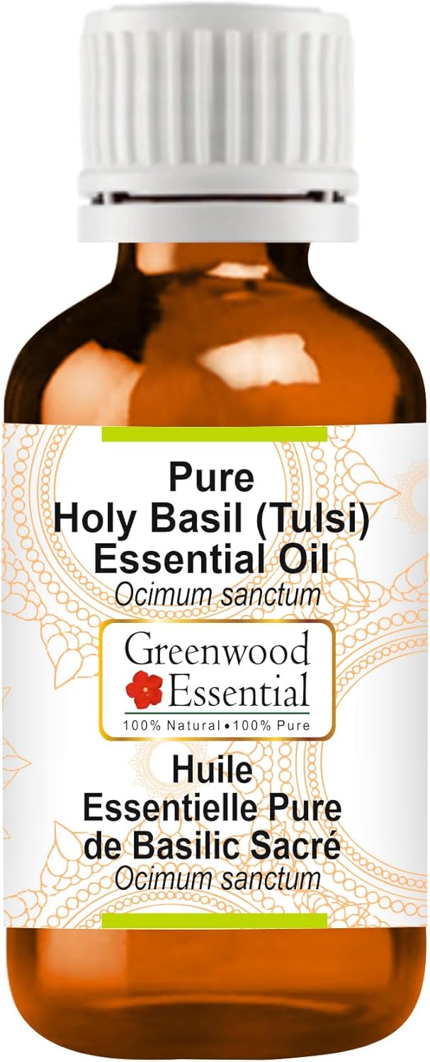 Pure Holy Basil Essential Oil for Skin and Hair Care 50ml