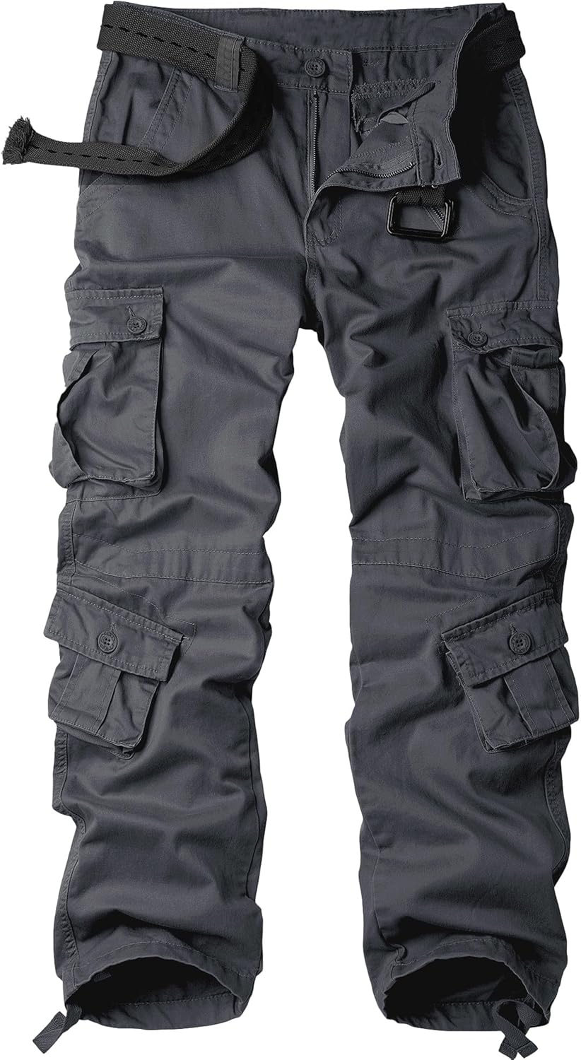 Men's Camo BDU Cargo Tactical Pants for Outdoor Activities