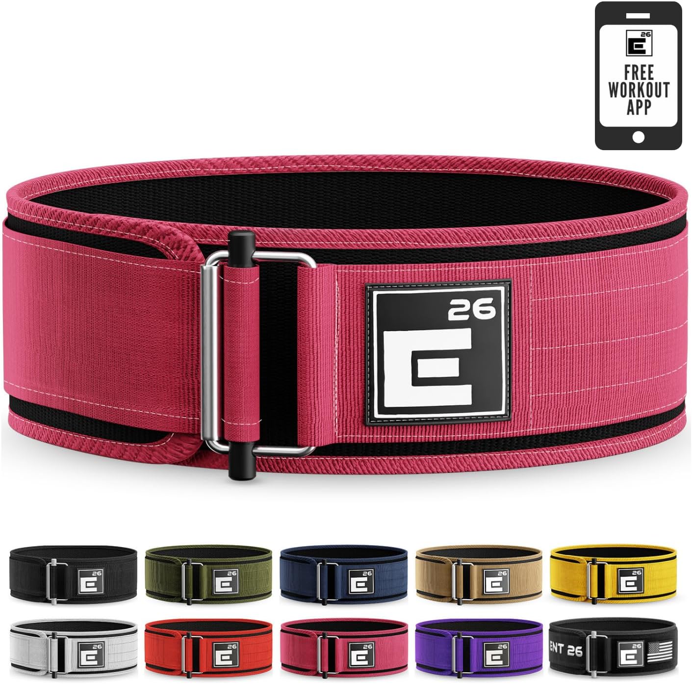 Element 26 Self-Locking Weight Lifting Belt for Serious Athletes