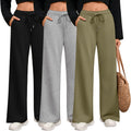 Women Wide Leg Sweatpants 3 Pack - Comfortable Lounge Joggers Riyiper