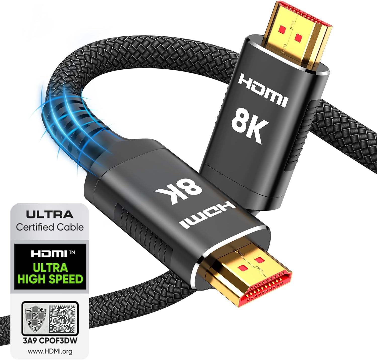 Snowkids 8K HDMI Cable - 48Gbps Ultra Speed