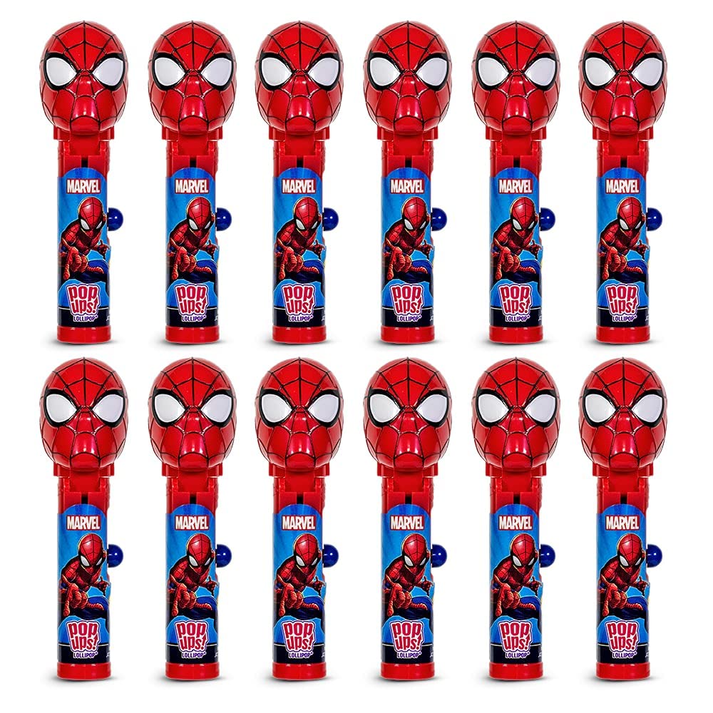Spiderman Lollipop Holder Set - Fun Candy Party Favors