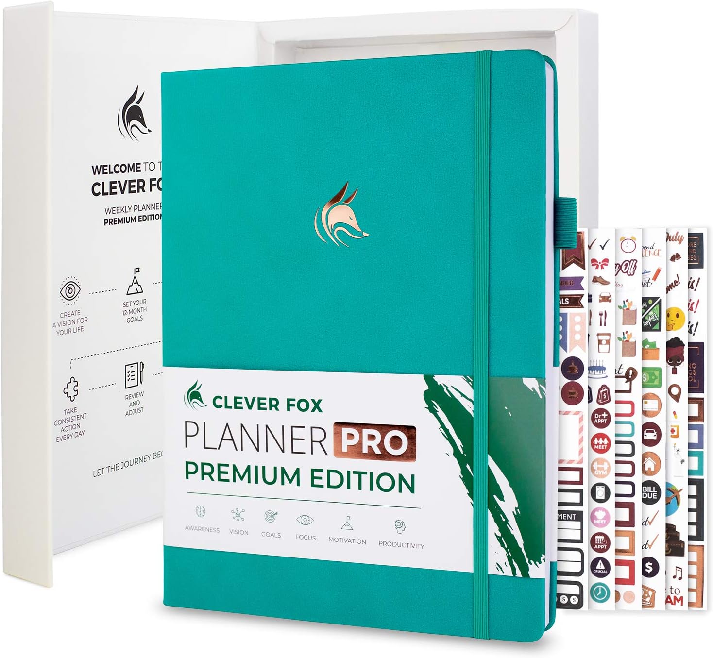 Clever Fox Planner Pro Premium A4 Weekly & Monthly Organizer