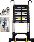 Telescoping Ladder 14.5FT Aluminum Extension Ladder - Portable & Heavy