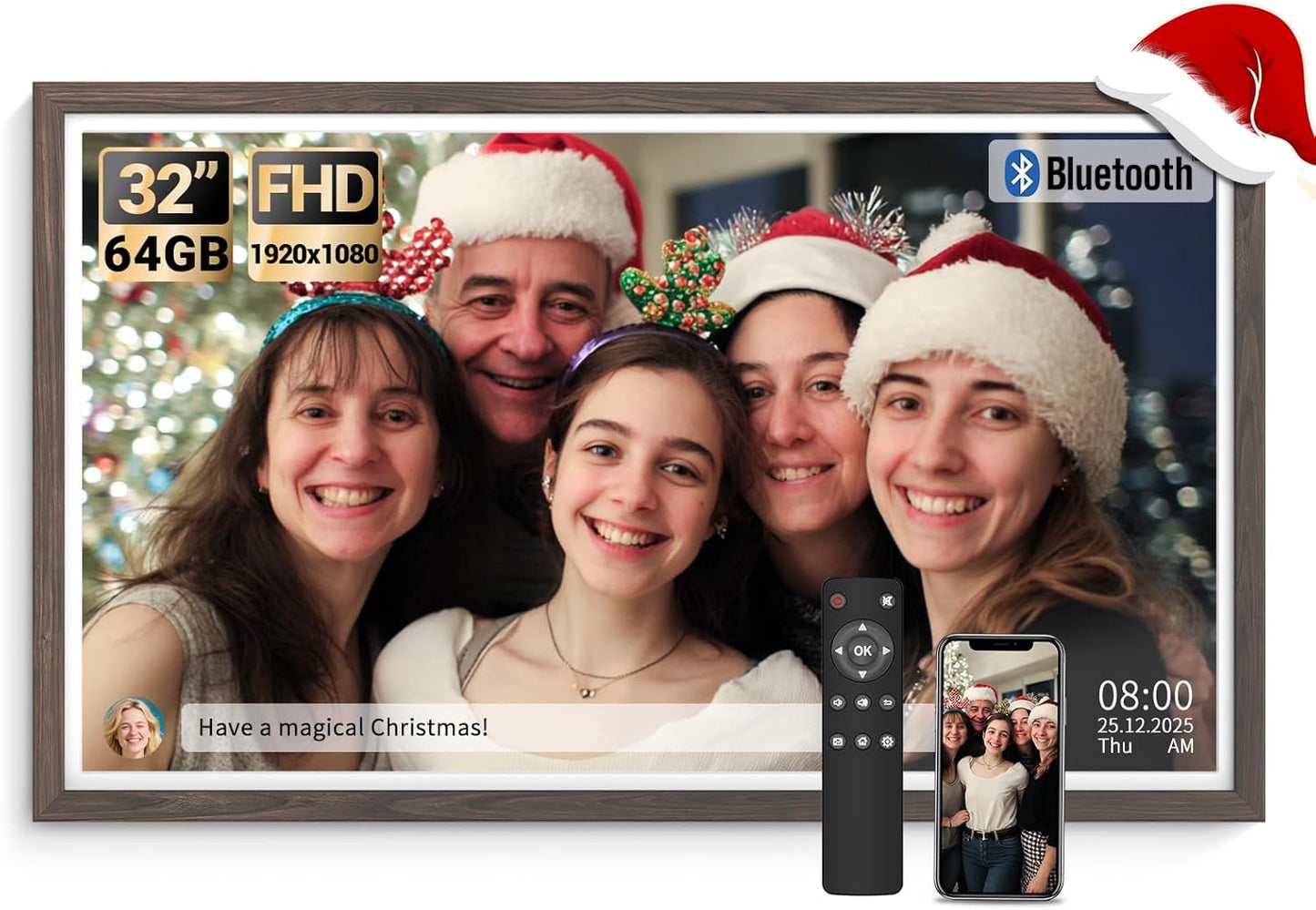 BSIMB Large Digital Picture Frame 32 Inch with 64GB Memory