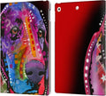 Dean Russo Basset Hound Leather Wallet Case for iPad 10.2 2019-2021