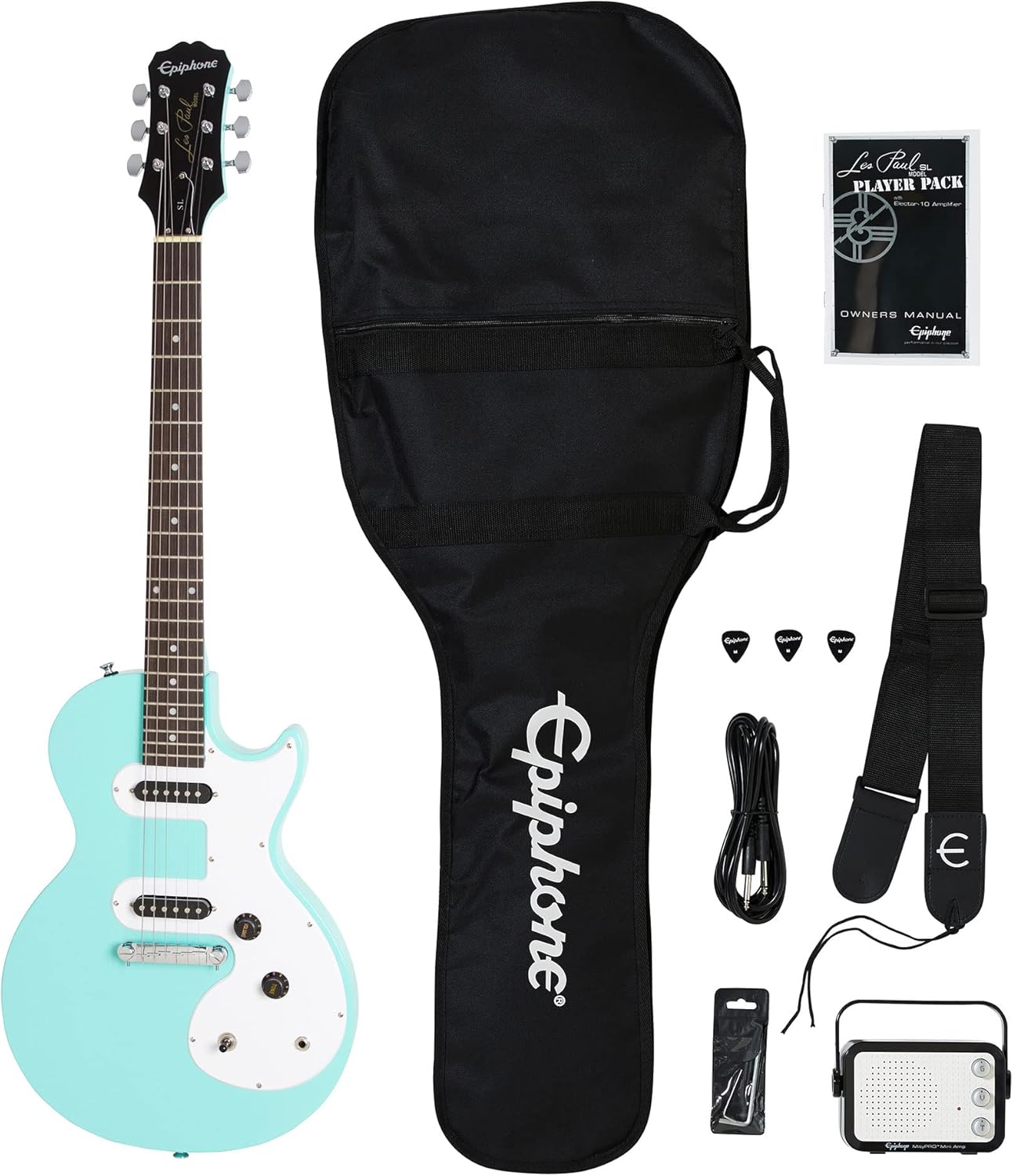 Epiphone Melody Maker Pack | All-in-One Turquoise Kit
