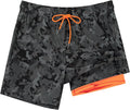 SURF CUZ Mens Swim Trunks with Compression Liner - Quick Dry 5 in than