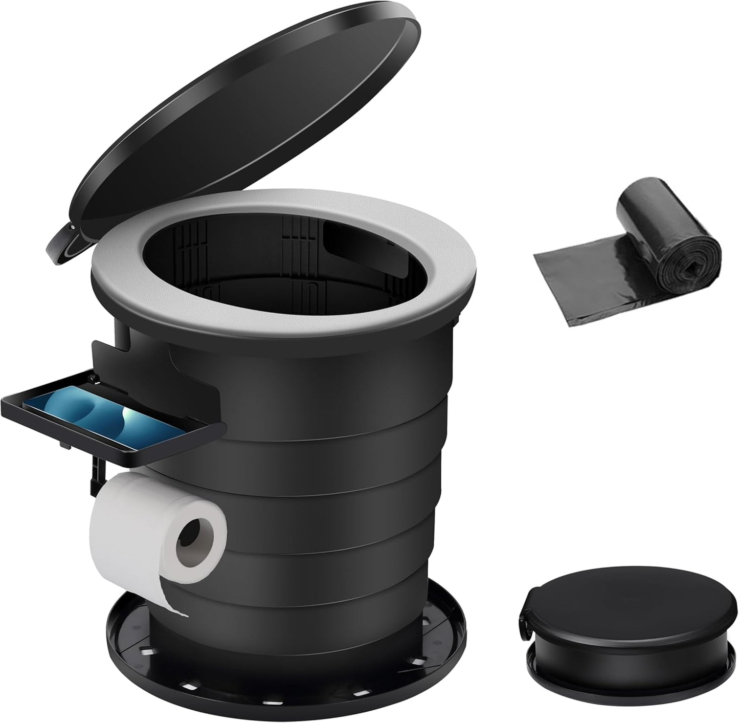 TRIPTIPS Portable Toilet for Camping - Adjustable Height & Comfort