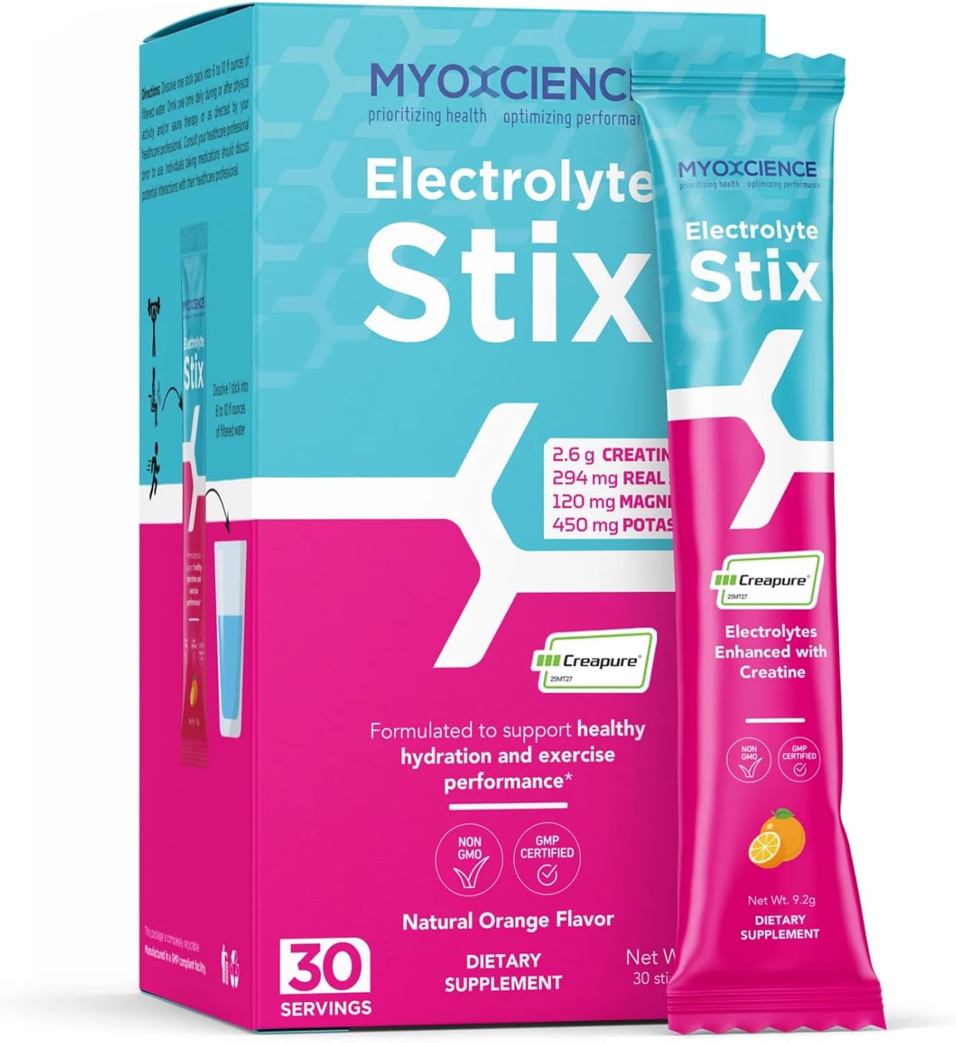MYOXCIENCE Electrolyte STIX for Hydration and Muscle Recovery