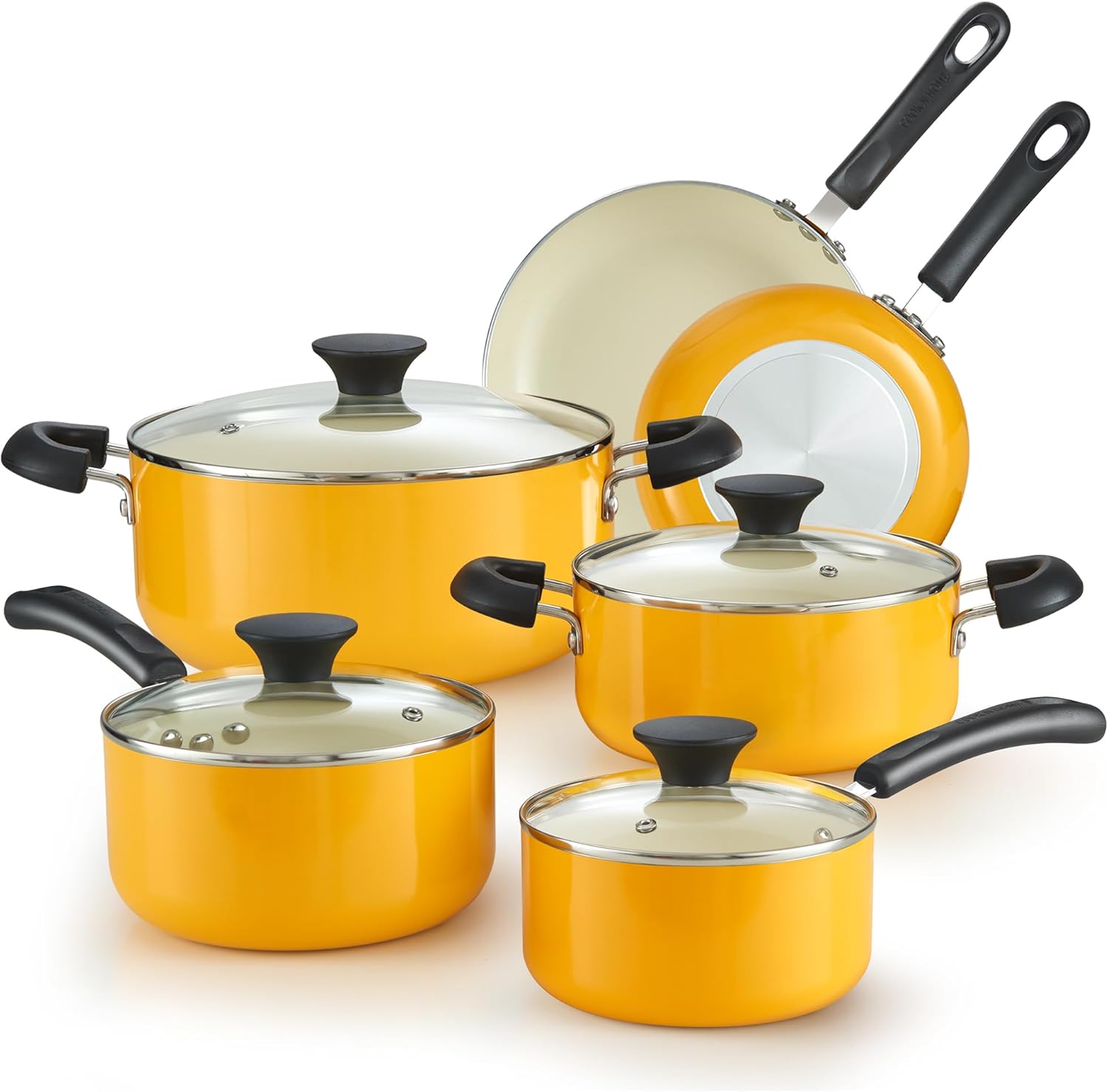 Cook N Home Nonstick Pots and Pans Set - 10-Piece Kitchen Set