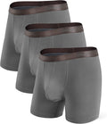 Separatec Mens Underwear with Pouch Boxer Briefs - Moisture Wicking