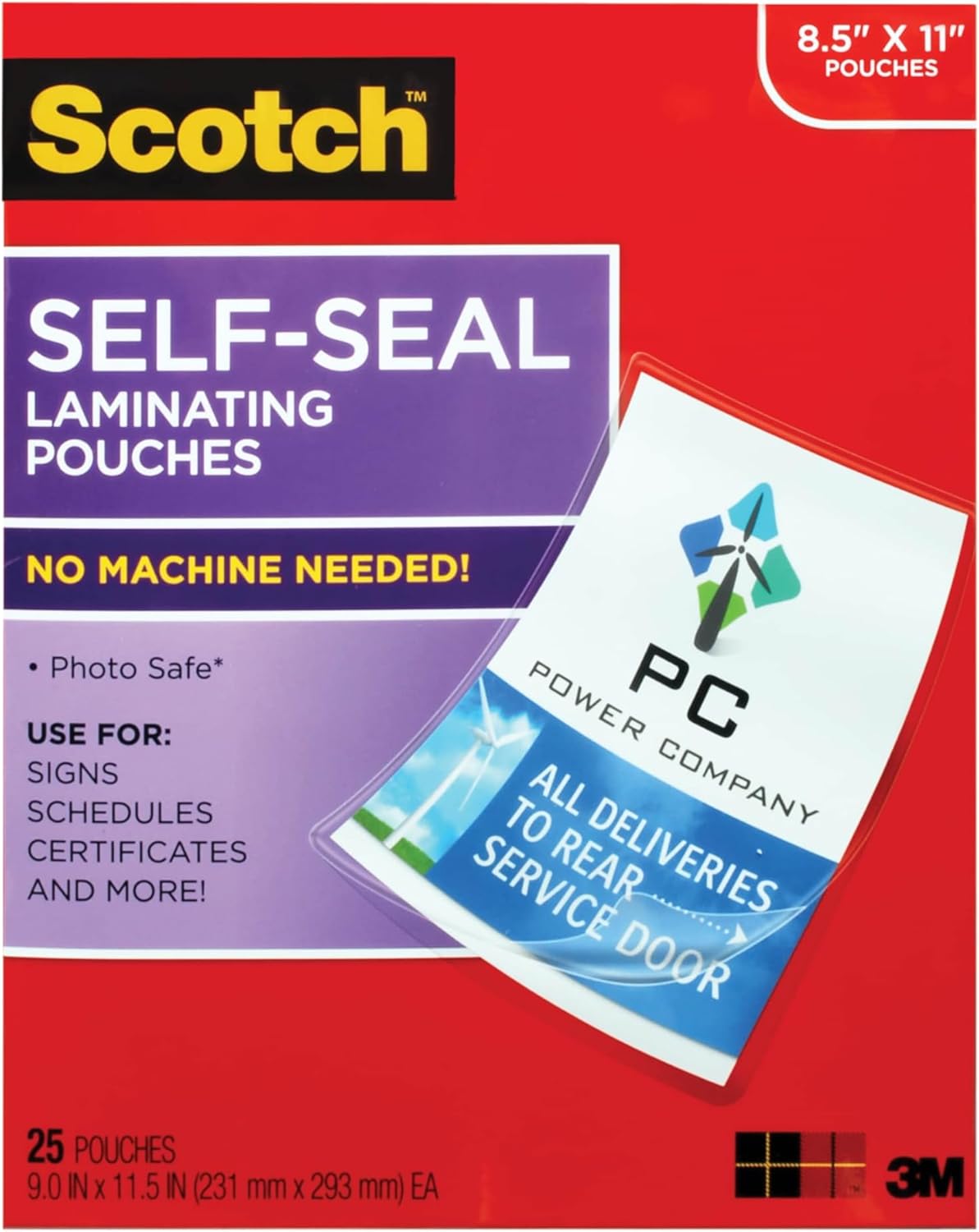 Scotch Self-Seal Laminating Pouches - Laminator-Free Convenience!