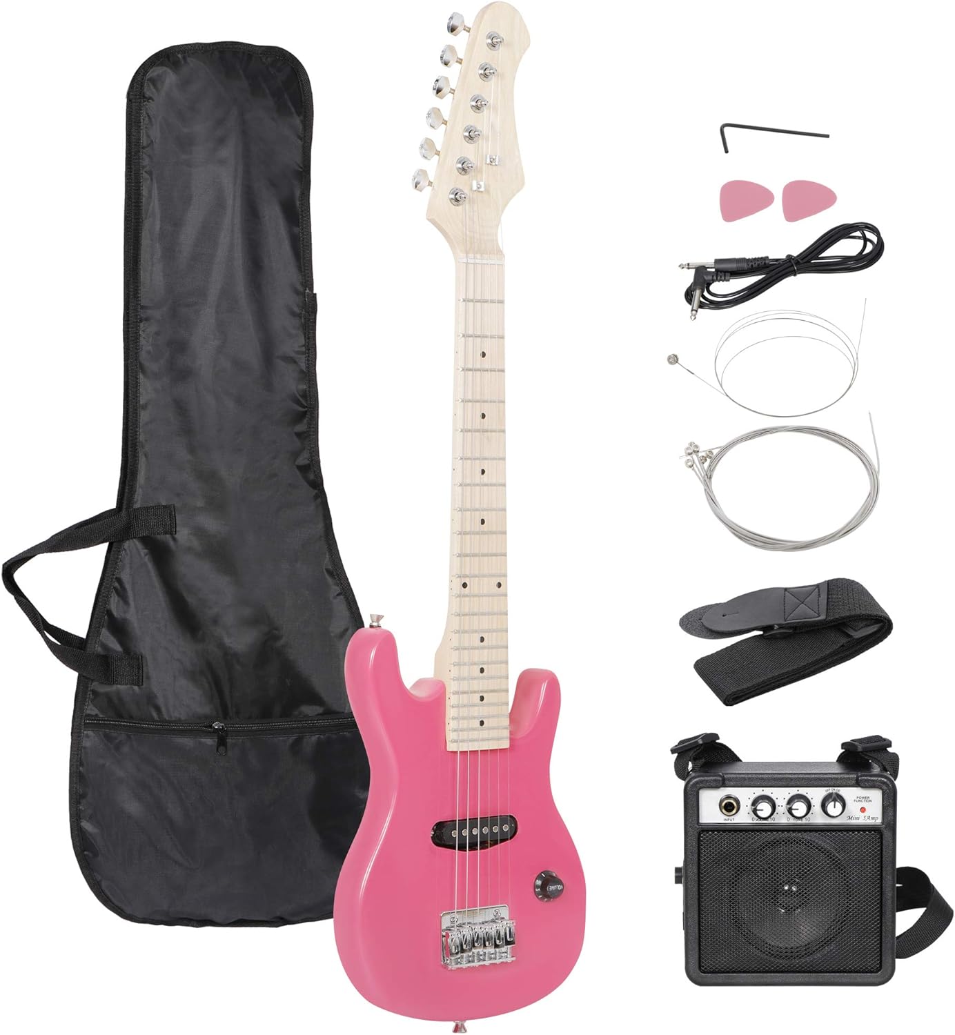 30 Beginner Electric Guitar with Amp and Accessories for Kids