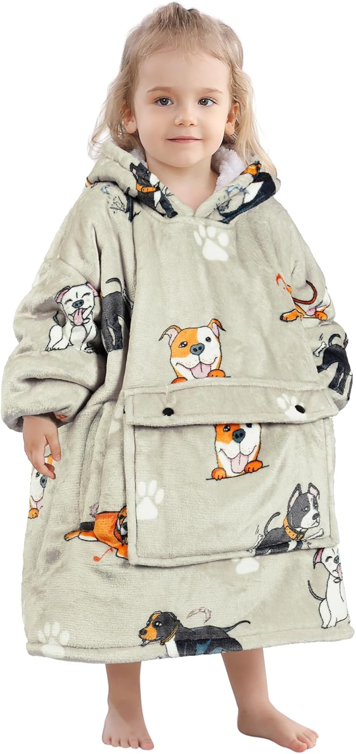 Narecte Kids Hoodie Blanket for Girls - Perfect Birthday Gift
