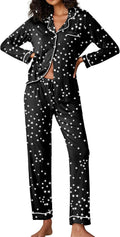 Ekouaer Pajamas for Women Long Sleeve Two-Piece Set - Soft Rayon
