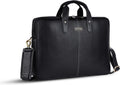 Genuine Leather Laptop Bag for Men 15.6in - Padded Messenger