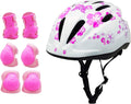 Girl Helmet for Bike Kids Pink Adjustable Multi-Sport Helmet