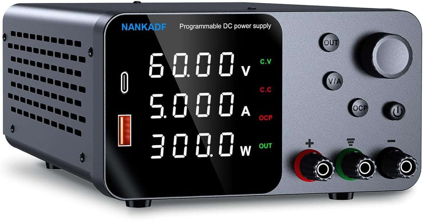 DC Power Supply with Encoder Adjustment for Precision Control