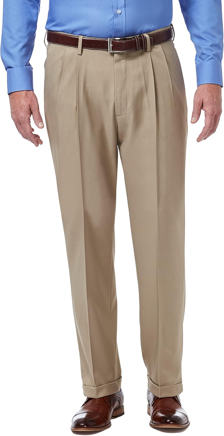 Haggar Men's Premium Comfort Classic Fit Pleat Front Pant Review