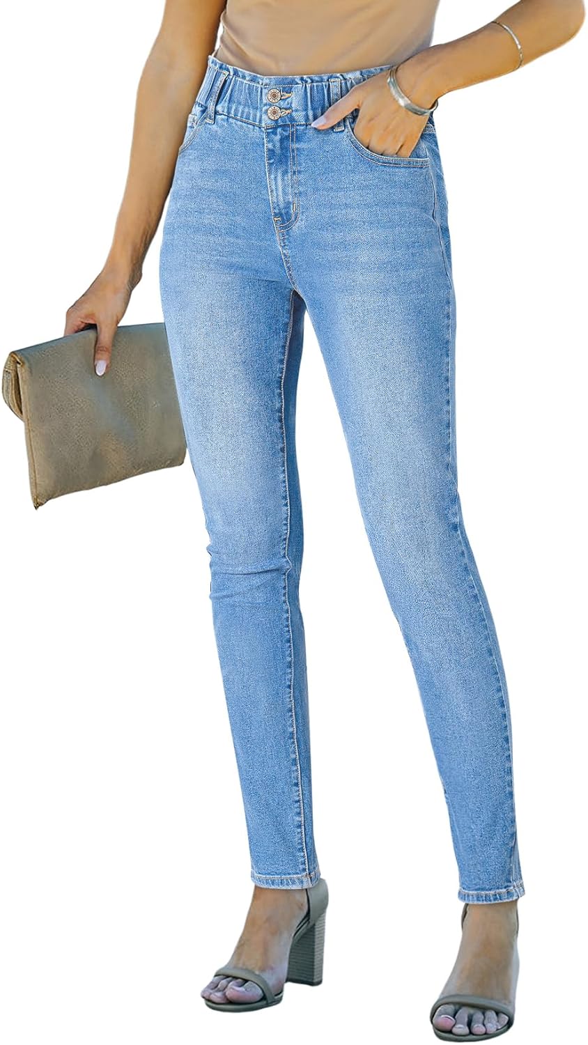 SHEWIN Womens High Waisted Skinny Jeans for Trendy Style