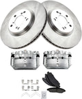 TRQ Front Brake Pad & Rotor Kit Compatible with 2007-2013 Acura MDX