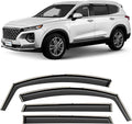 In-Channel Rain Guards for Hyundai Santa Fe 2019-2023 - Durable Fit