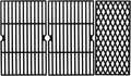 Cast Iron Cooking Grates for Dyna Glo Grills - Durable Replacement Set