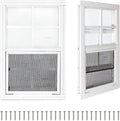 COLORPAPA 2 Pack Shed Windows 12 x 18 - Durable Flush Mount