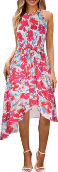 ECOWISH Polka Dot Women Summer Dress for Stylish Occasions