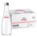 Evian Non-Sparkling Natural Spring Water 11.1 Fl Oz (20 Glass Bottles)