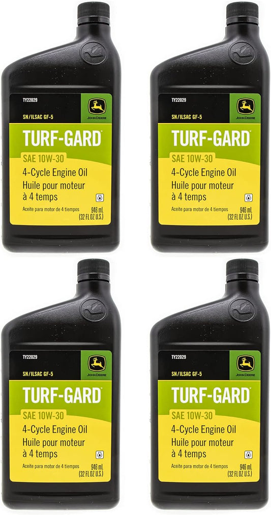 John Deere TURF-GARD 10W-30 Oil for Lawn Equipment - 4 Pack