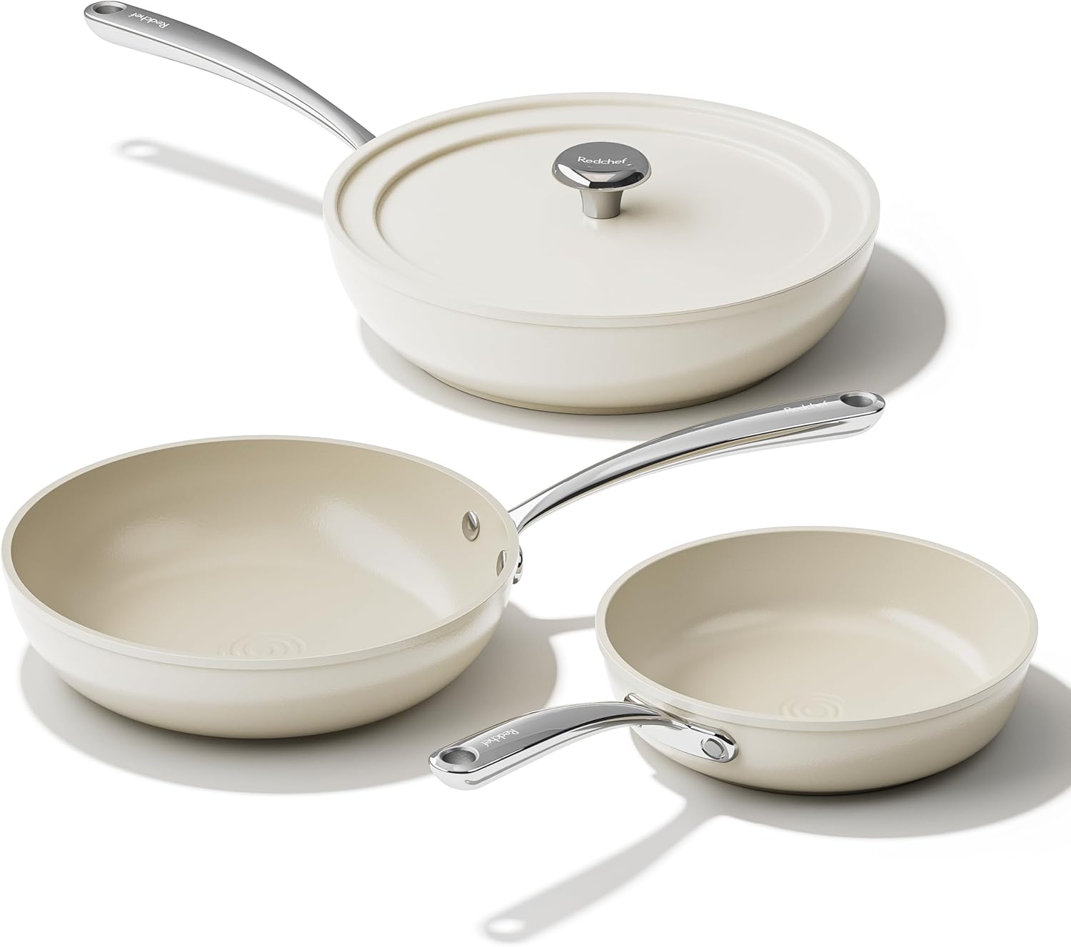 Redchef Ceramic Frying Pans Set - Non Toxic Cookware for Families