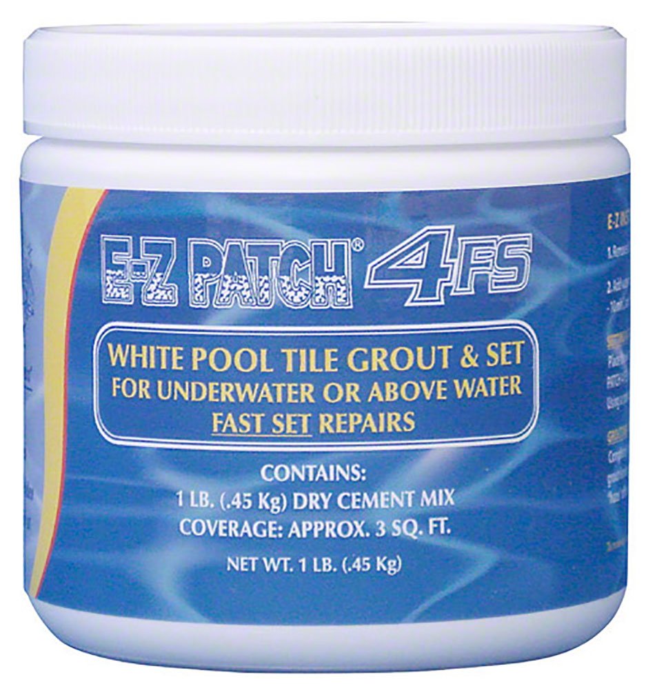 E-Z Products 4 F.s. White Pool Tile Grout Repair for Quick Fixes