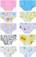 Baby Doll Diapers for 14-16 in Dolls - 10 Pack Cute Cloth Set