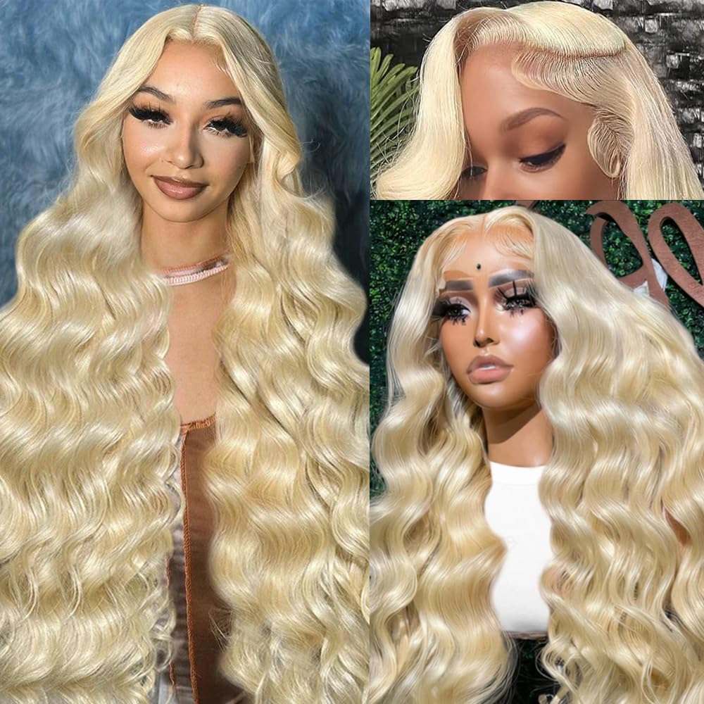 613 Lace Front Wig Human Hair 36 Inch Body Wave Style