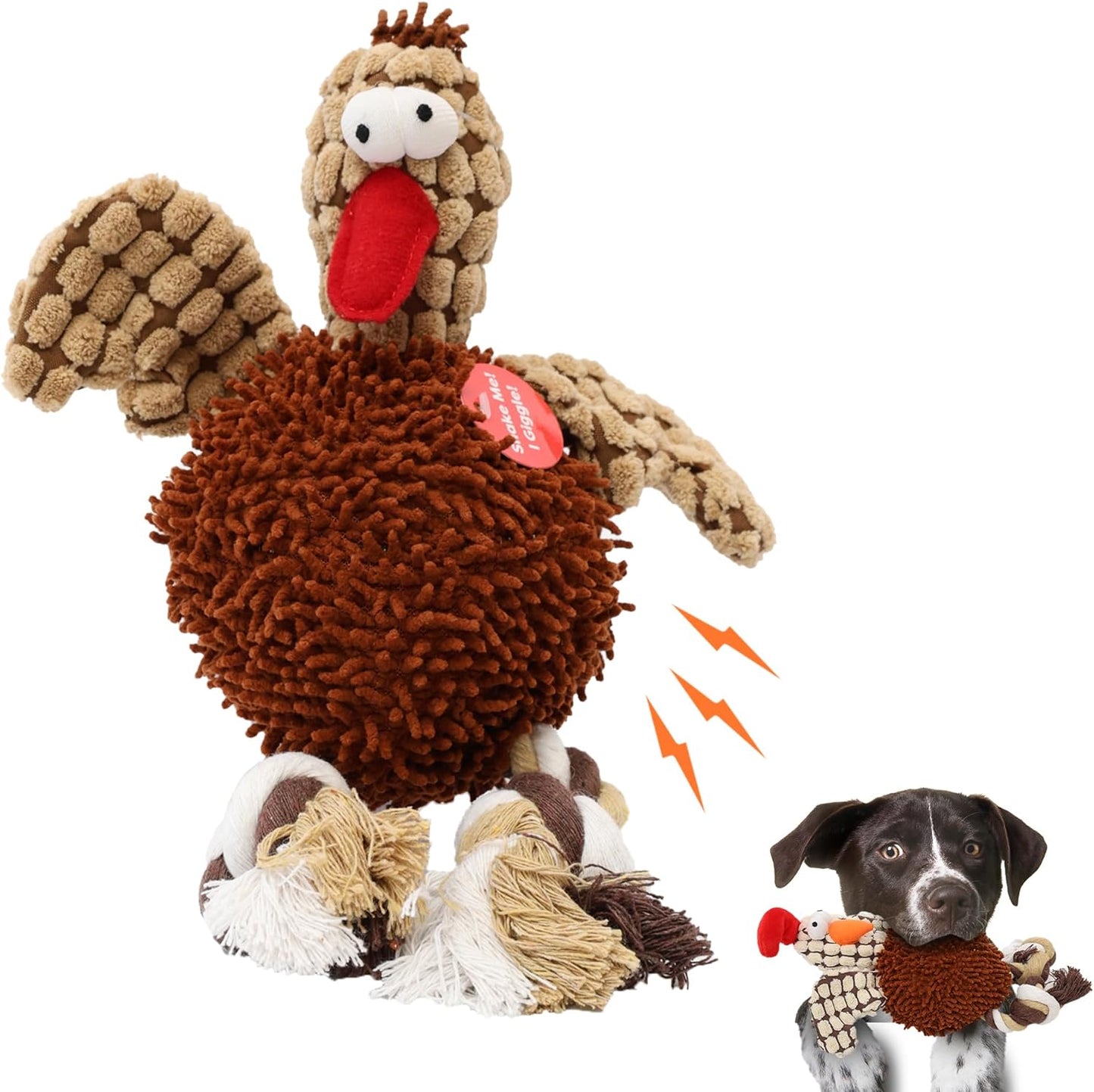 SPOT Gigglers Chicken Dog Toy - 12-Inch Fun!