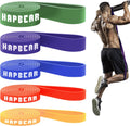 HAPBEAR Pull Up Assistance Bands Set of 5 - Versatile Home Resistance