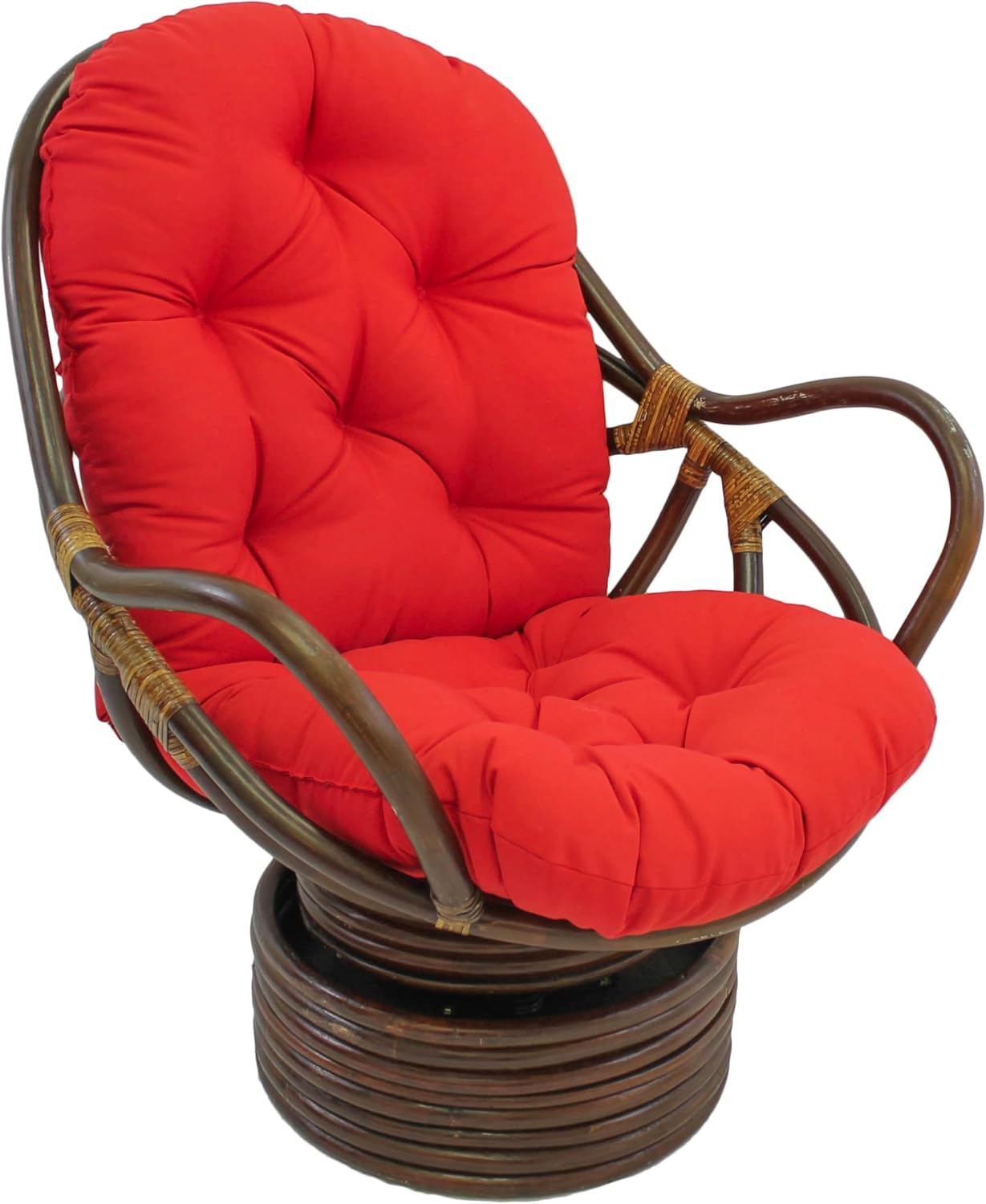 Blazing Needles Solid Twill Swivel Rocker Chair Cushion Review
