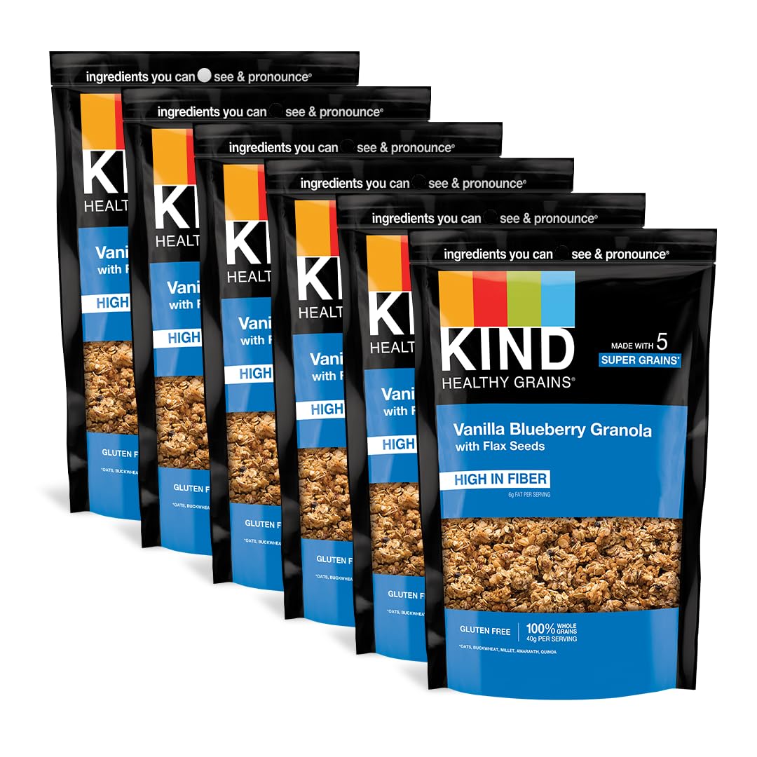 KIND Healthy Grains Vanilla Blueberry Granola with Flax Seeds
