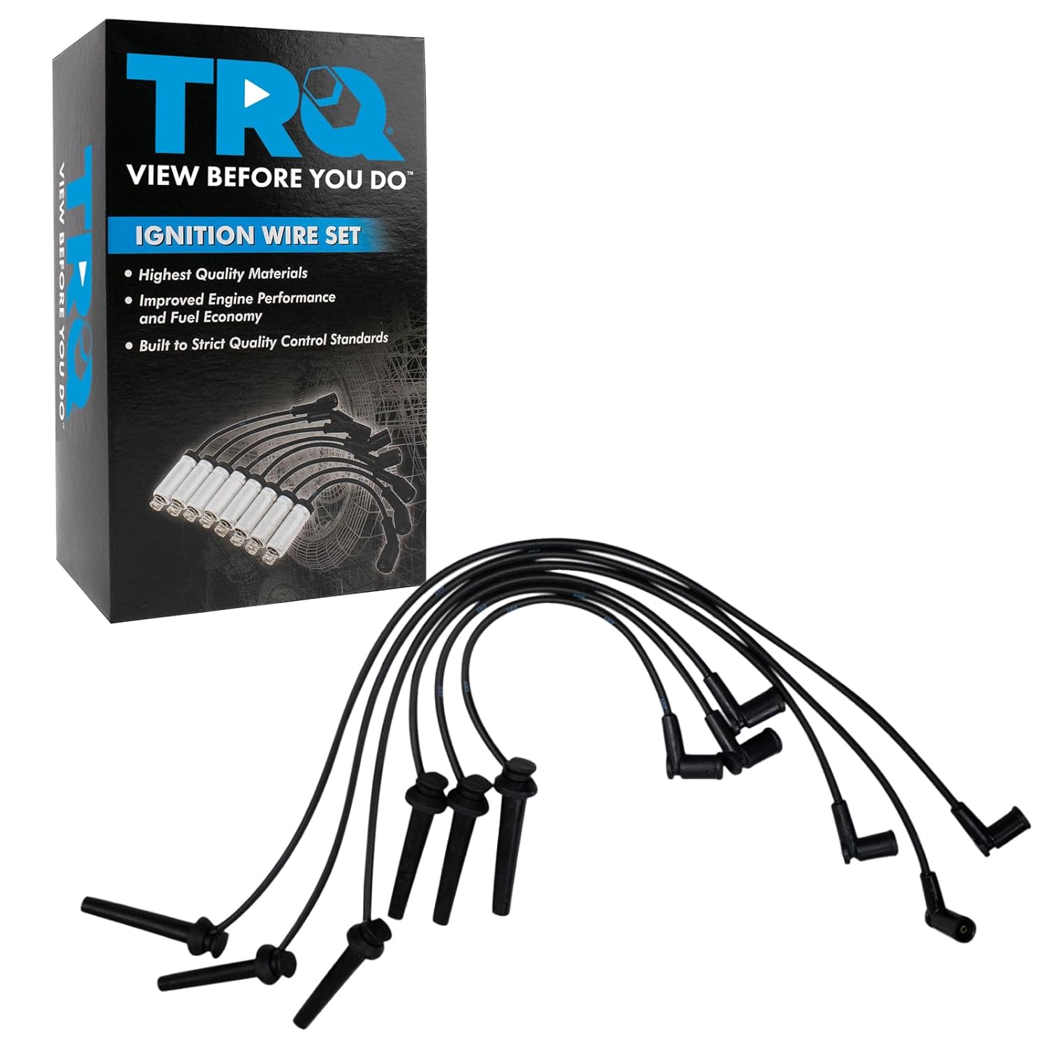 TRQ Ignition Engine Spark Plug Wire Kit for Ford Taurus & Sable