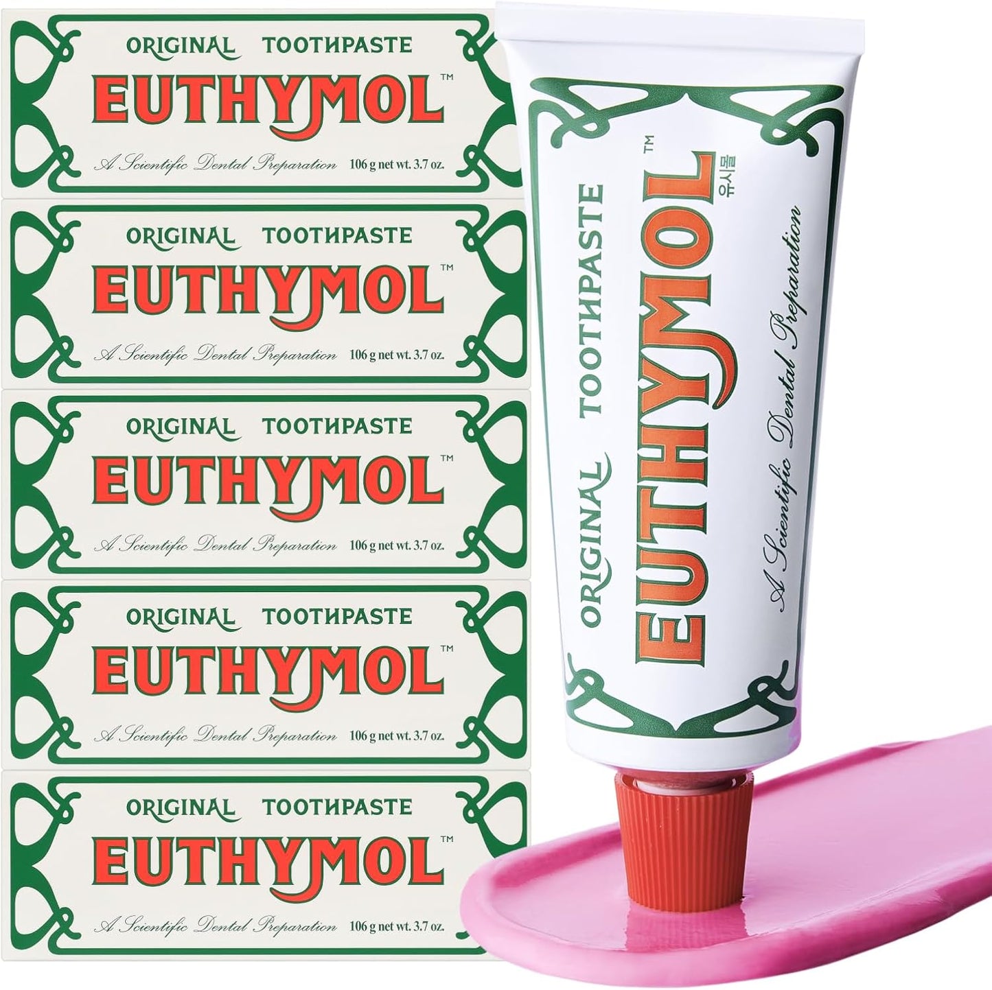 Euthymol Original Toothpaste Pack of 5 for Sensitive Teeth