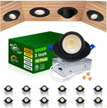 5CCT LED Gimbal Recessed Light 3 in 12 Pack - Adjustable Dimmable