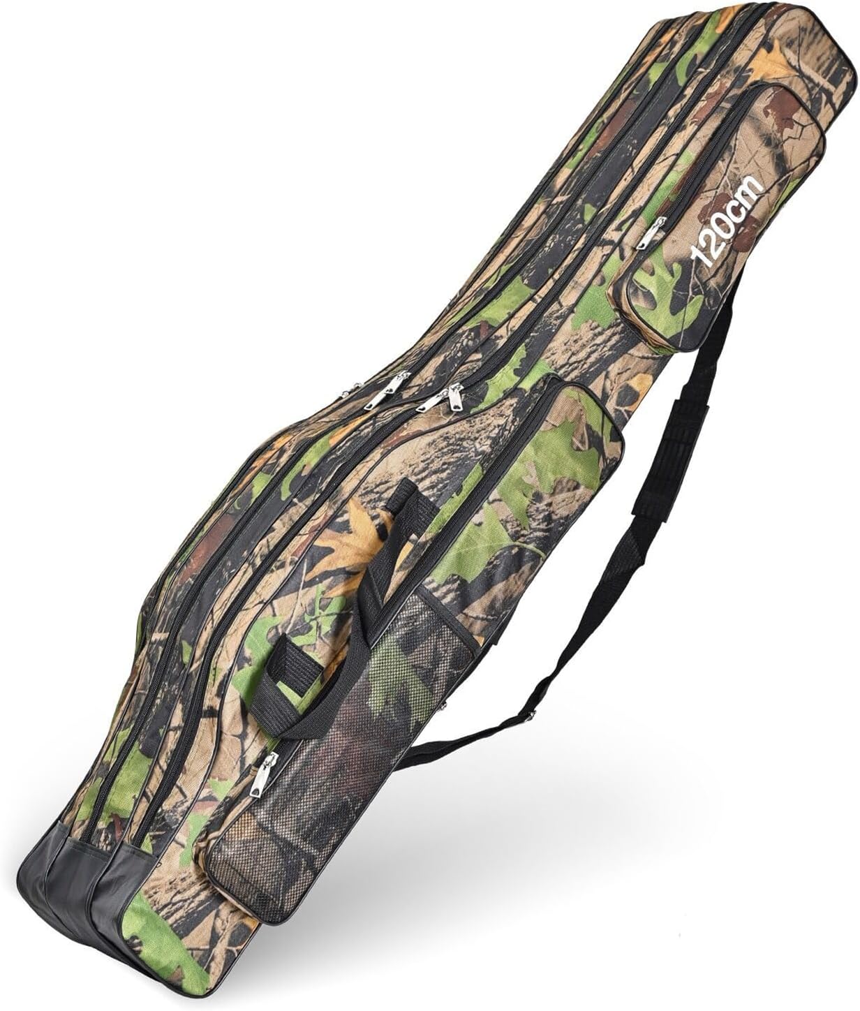 Portable 3-Layer Fishing Rod Bag - Tackle Storage & Camo Design!