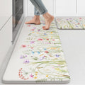 Anti Fatigue Kitchen Mat for Floor - Cushioned Farmhouse Floral Set