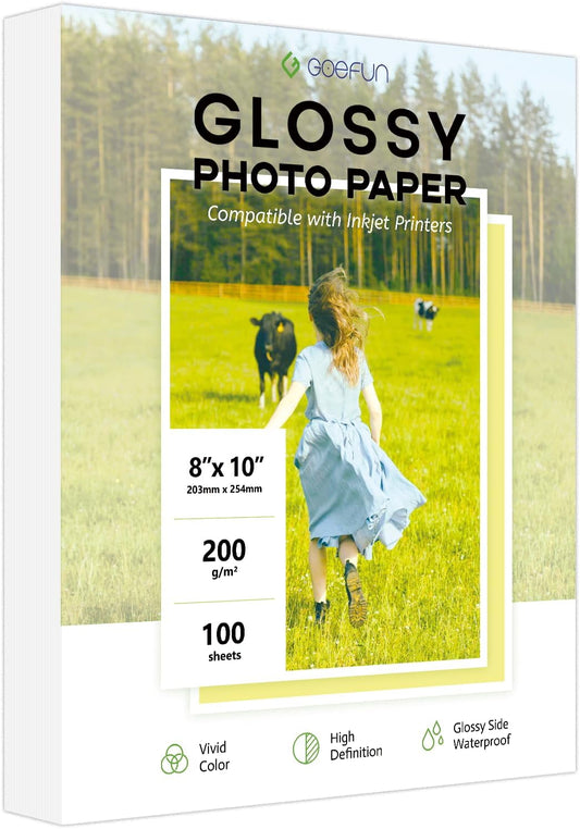 Vibrant Prints: Goefun 8x10 Glossy Photo Paper