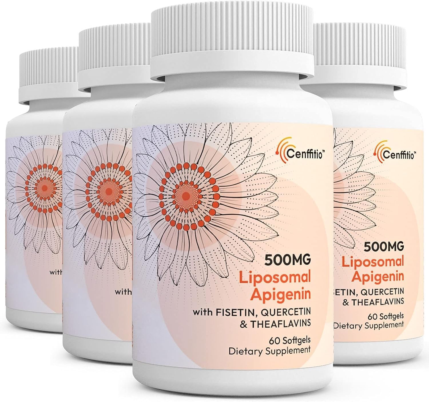 Liposomal Apigenin 500mg Softgels for Stress and Mood Support