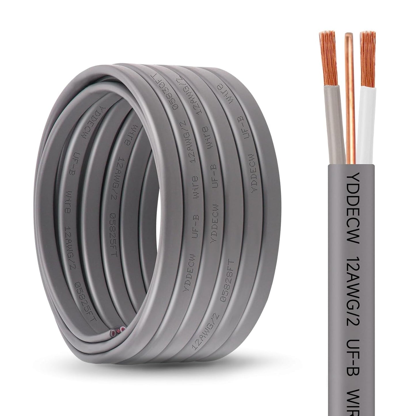 12/2 UF-B Wire for Direct Burial - 25FT 100% Pure Copper