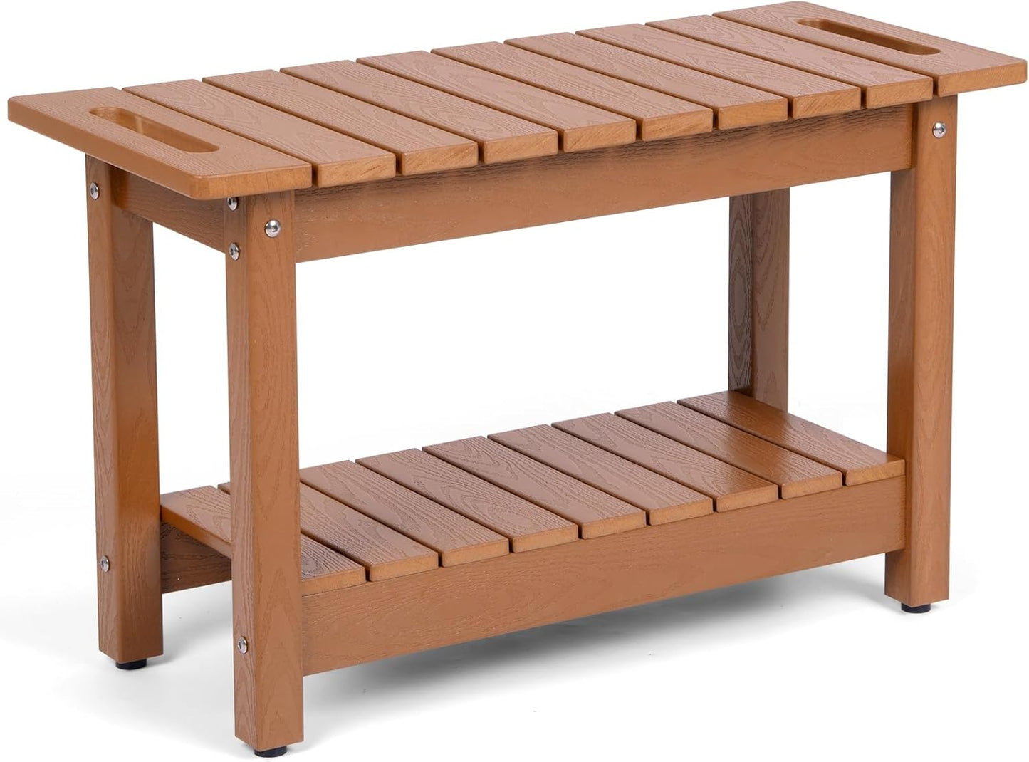 30 Shower Bench Waterproof Poly Lumber Shower Stool for Comfort